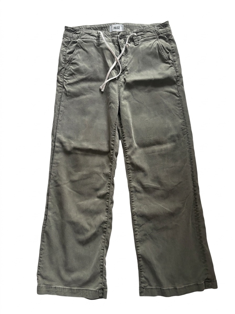 PAIGE Olive Green Skate Mid-Rise Pants (size 29)